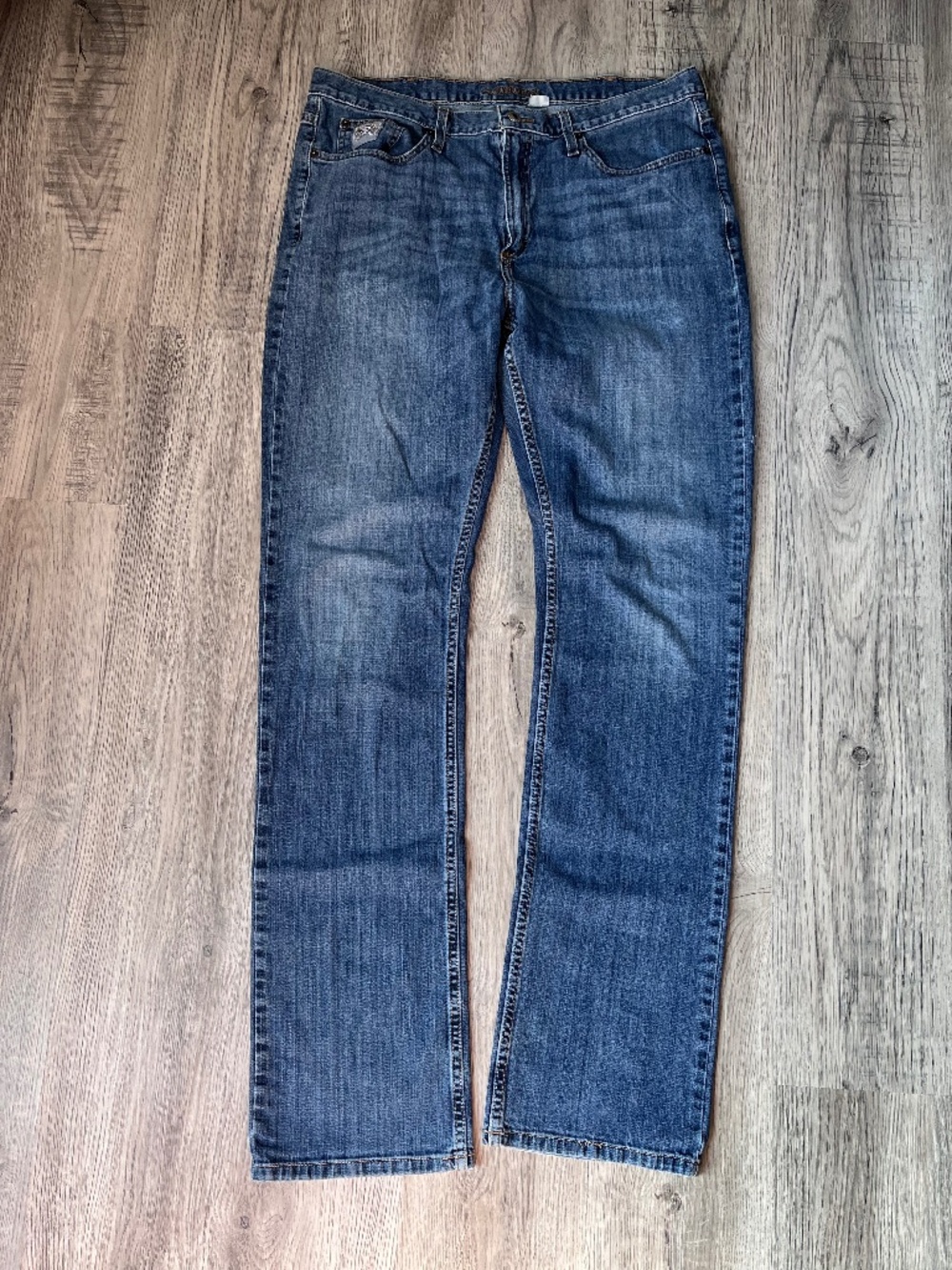 Cinch Jeans Men's 38 x 38 Silver Label Slim Straight Leg Dark Wash MB98034002